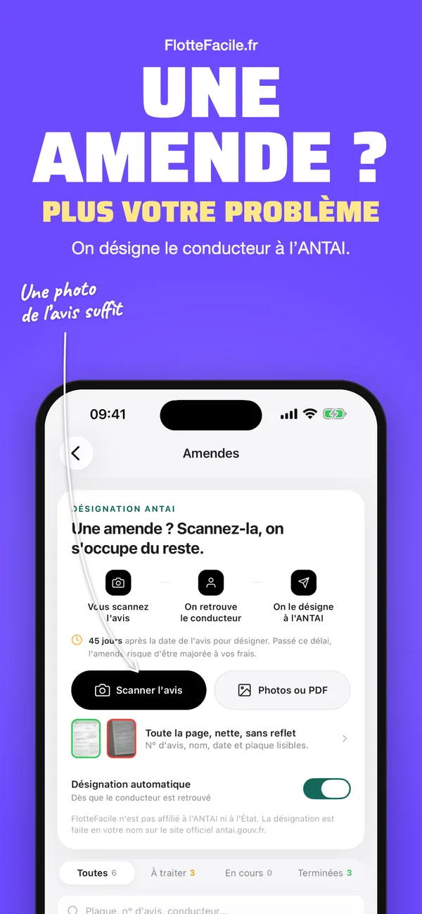 Une amende ? Plus votre problème : on désigne le conducteur à l’ANTAI